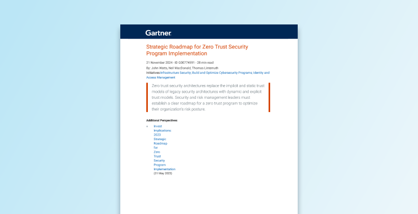 Strategische Roadmap zur Implementierung des Zero-Trust-Sicherheitsprogramms
