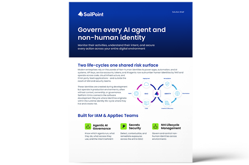 Cover artwork for Govern every AI agent and non-human identity