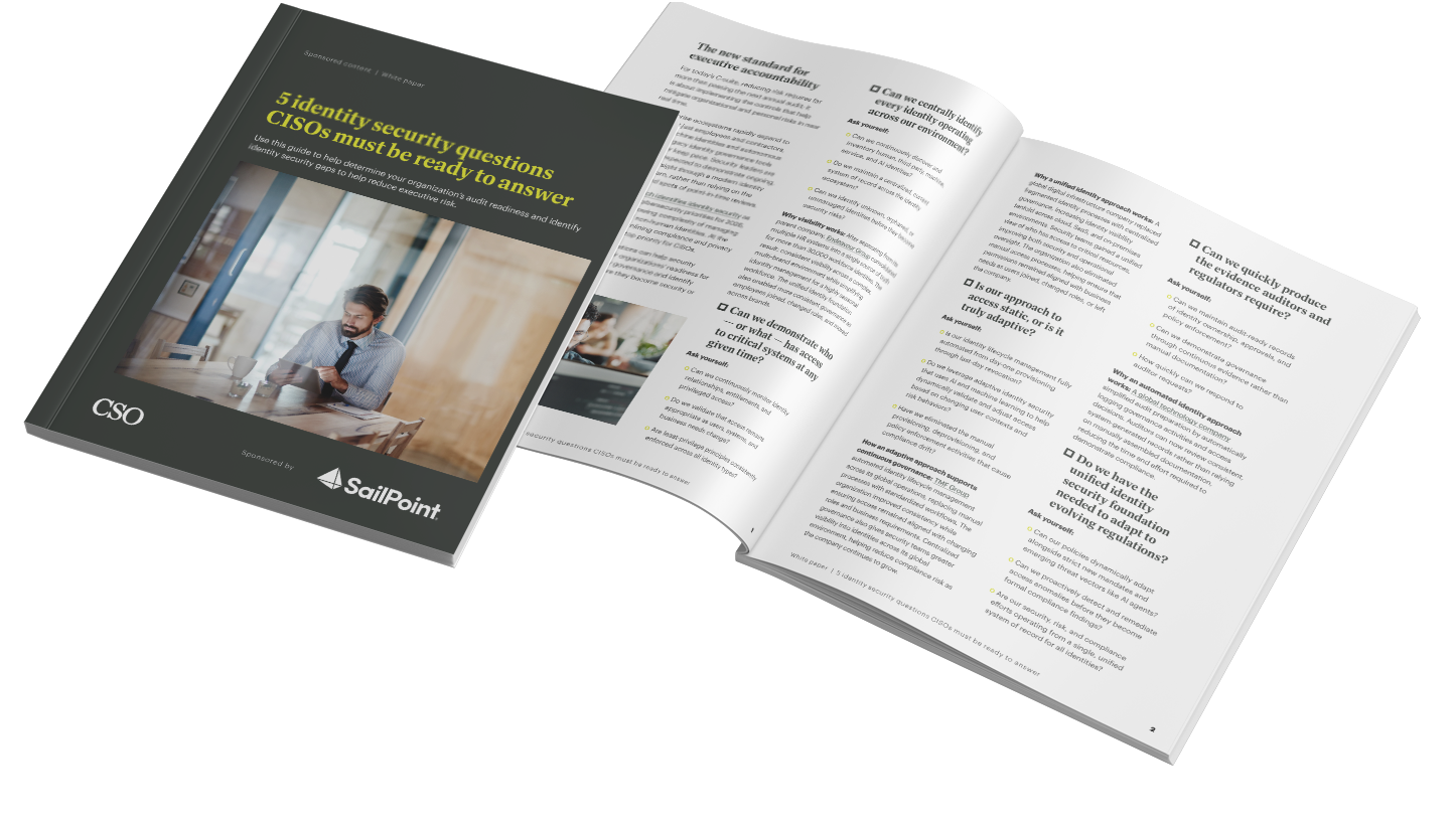 Preview of Five identity security questions CISOs must be ready to answer