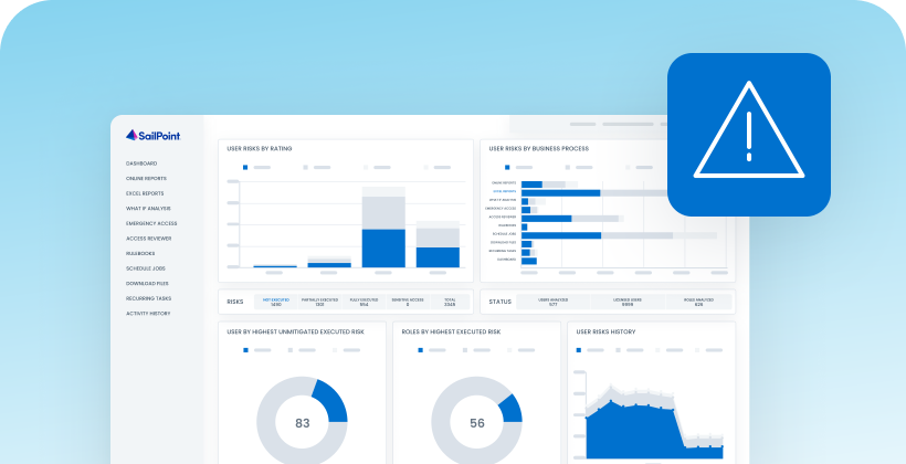 Image of a dashboard of a SailPoint product