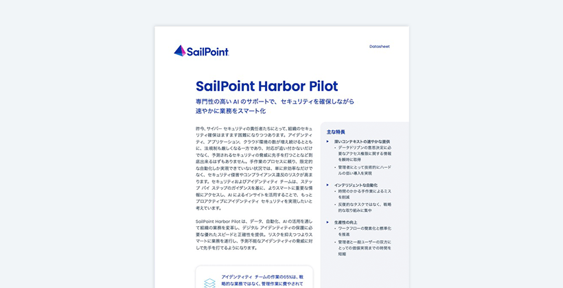 SailPoint Harbor Pilot