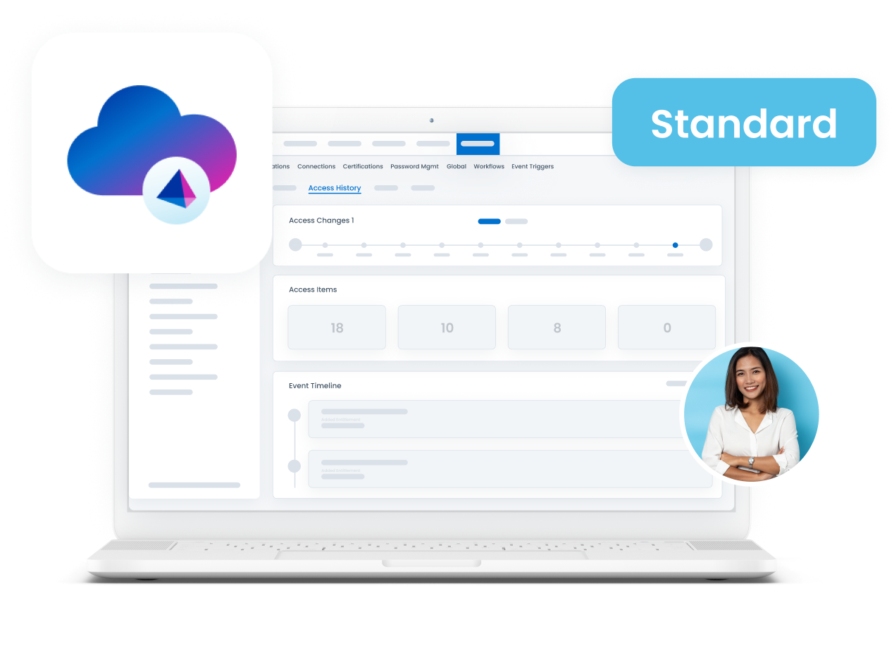 クラウドアイコン付きのソフトウェアインターフェースが表示されたノートパソコンの画面
