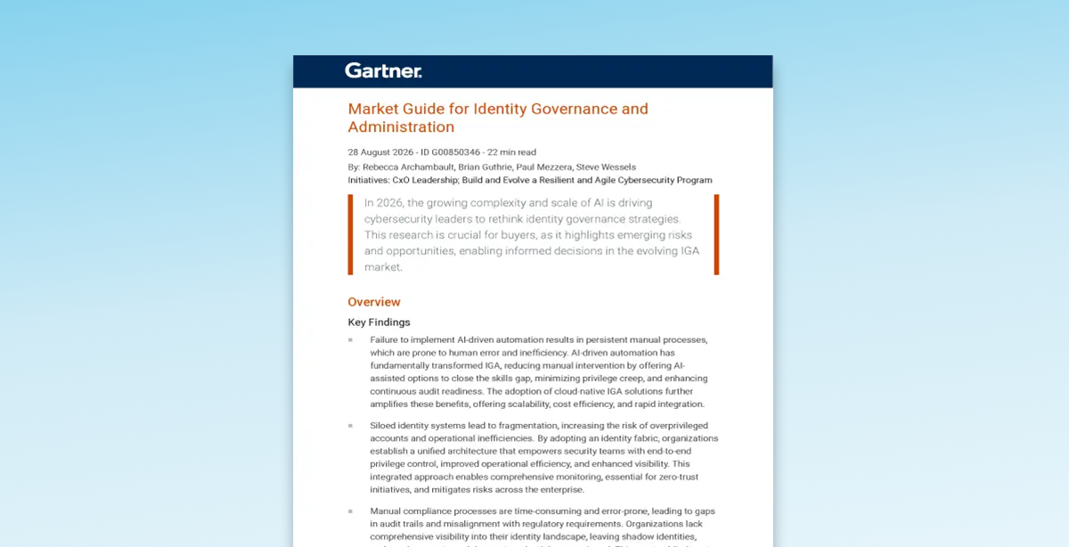 Market Guide für Identity Governance und -verwaltung