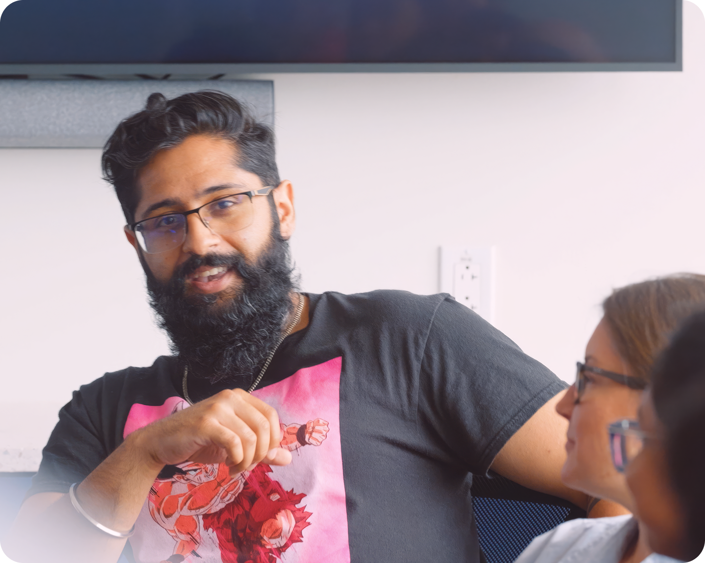 Cybersecurity intern in a SailPoint team meeting