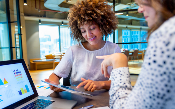 Woman working in an office