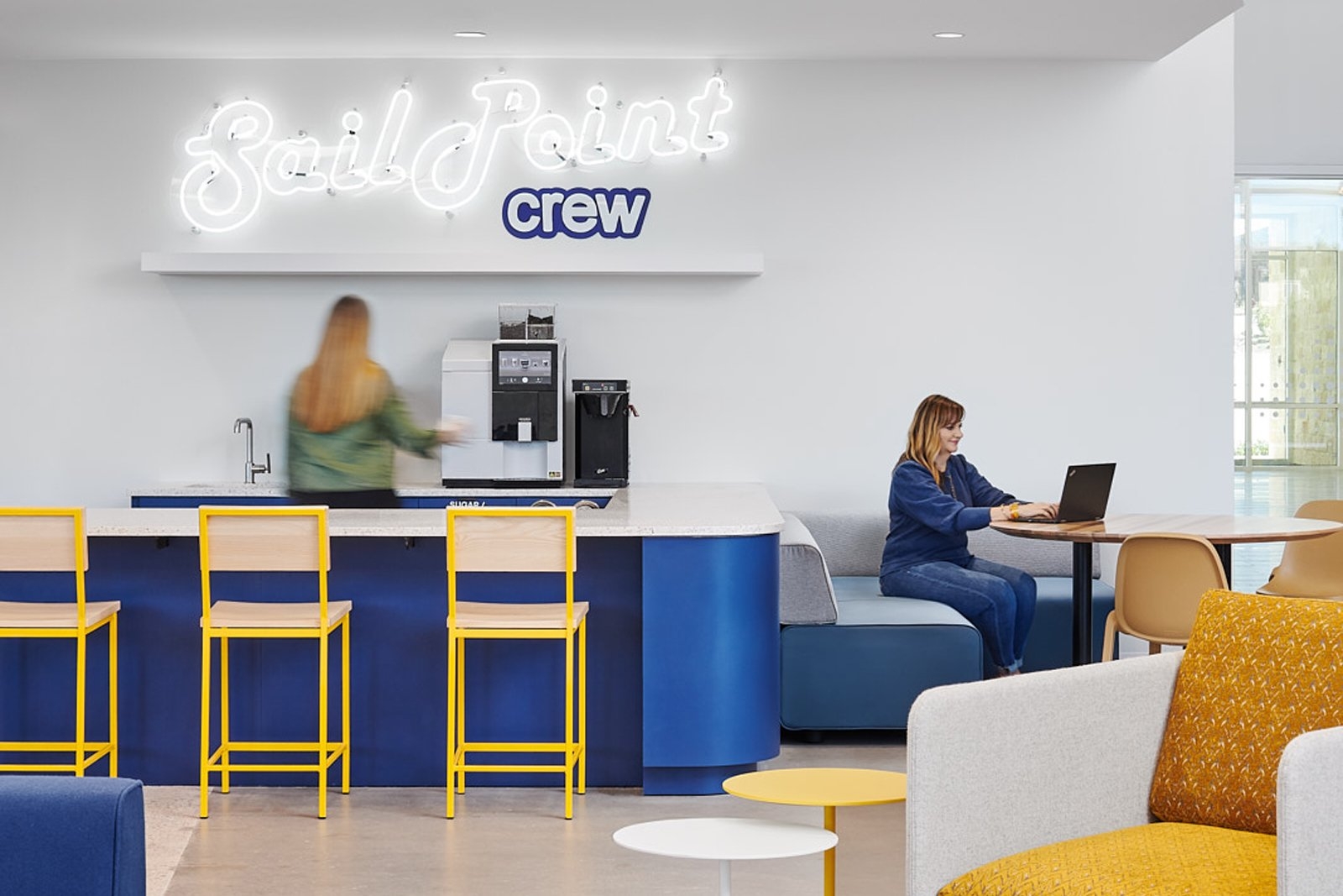 Breakroom with a coffee bar