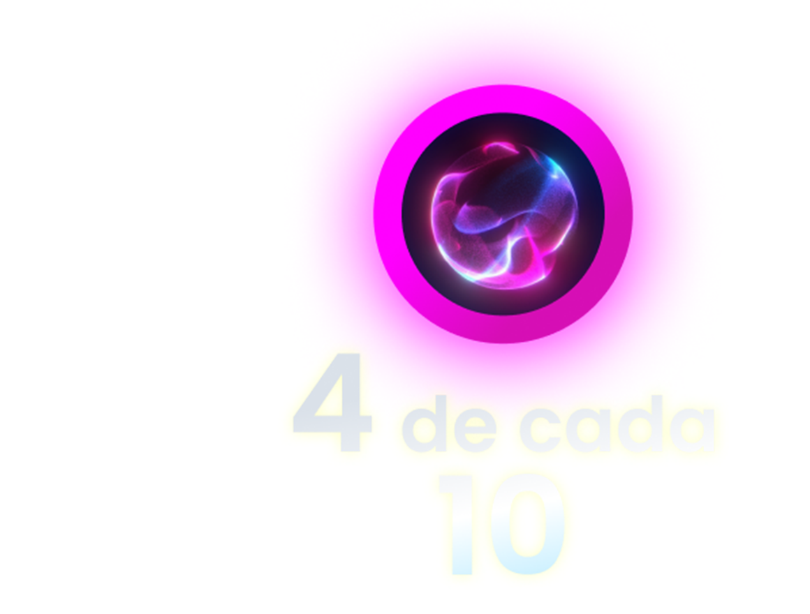 4 in 10 - pink circle with something electric looking inside it