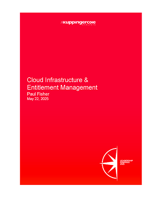 KuppingerCole Leadership Compass report cover for Cloud Infrastructure and Entitlement Management