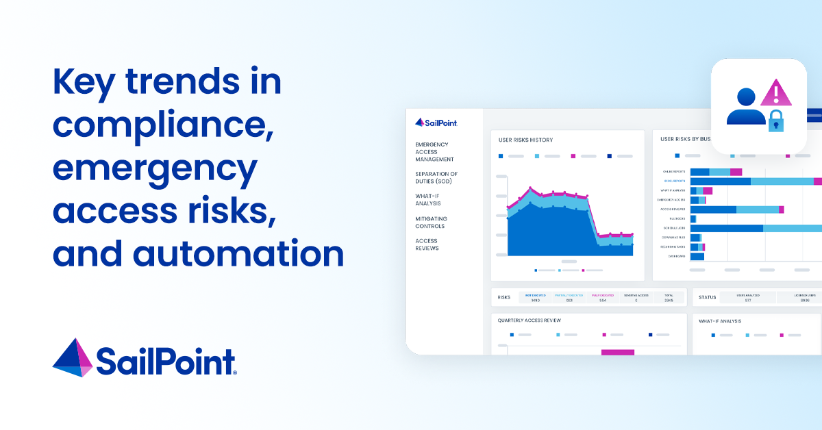 Sailpoint Access Request Risks New research: key trends in compliance, emergency access risks, and ...