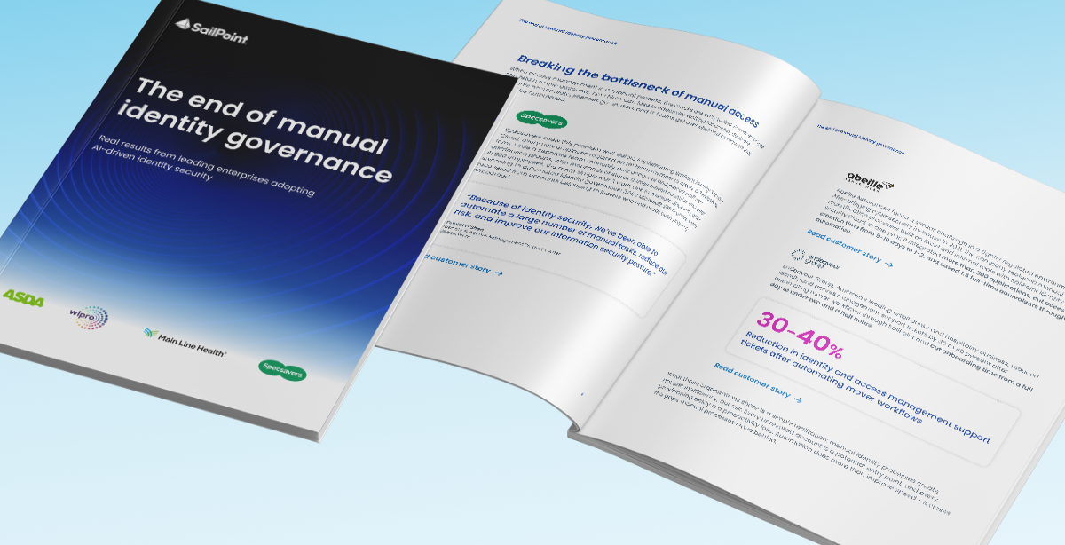 The end of manual identity governance eBook.