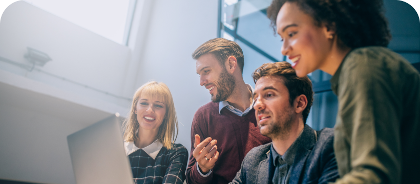 people watching computer
