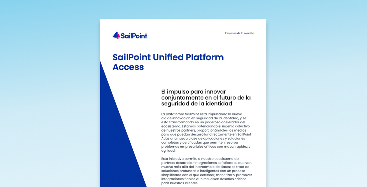Unified Platform Access resource thumbnail with abstract wave design