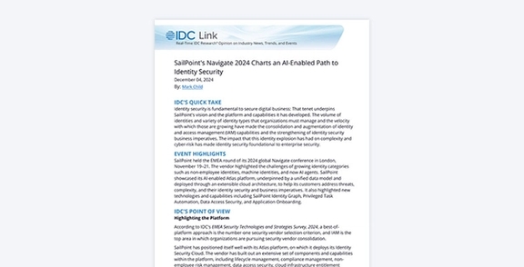 SailPoint's Navigate 2024 Charts an AI-Enabled Path to Identity Security