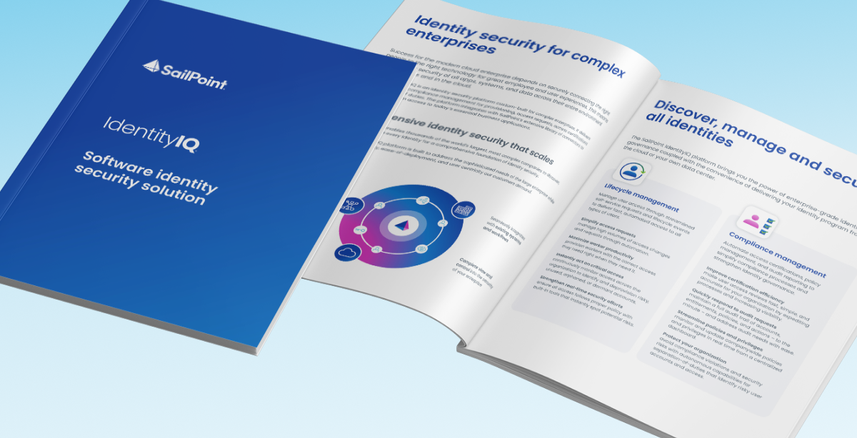 SailPoint IdentityIQ brochure cover