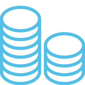 Abstract stack of coins