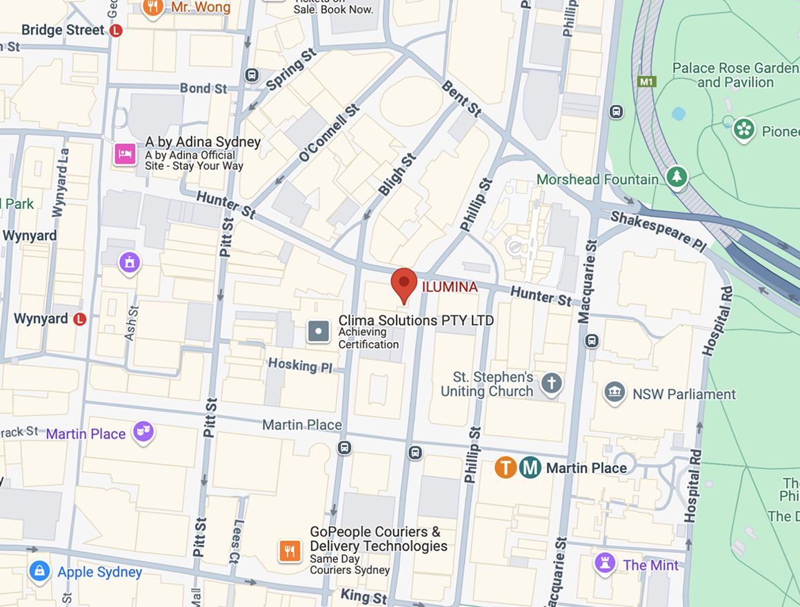 Map of where the Navigate Sydney is taking place