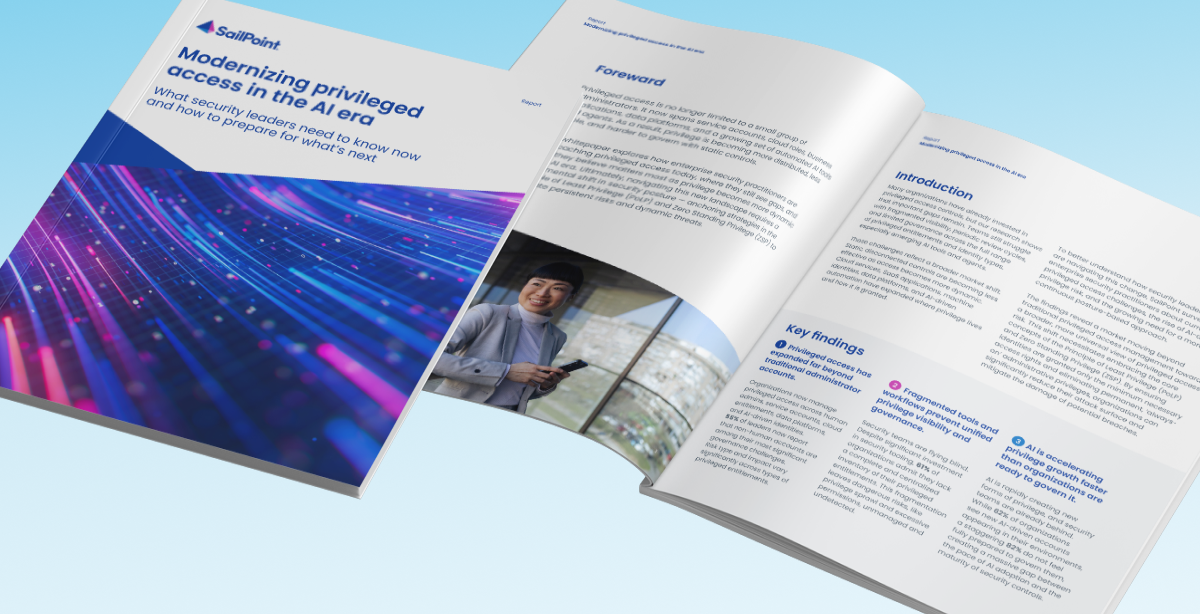 Cover image for the report Modernizing privileged access in the AI era