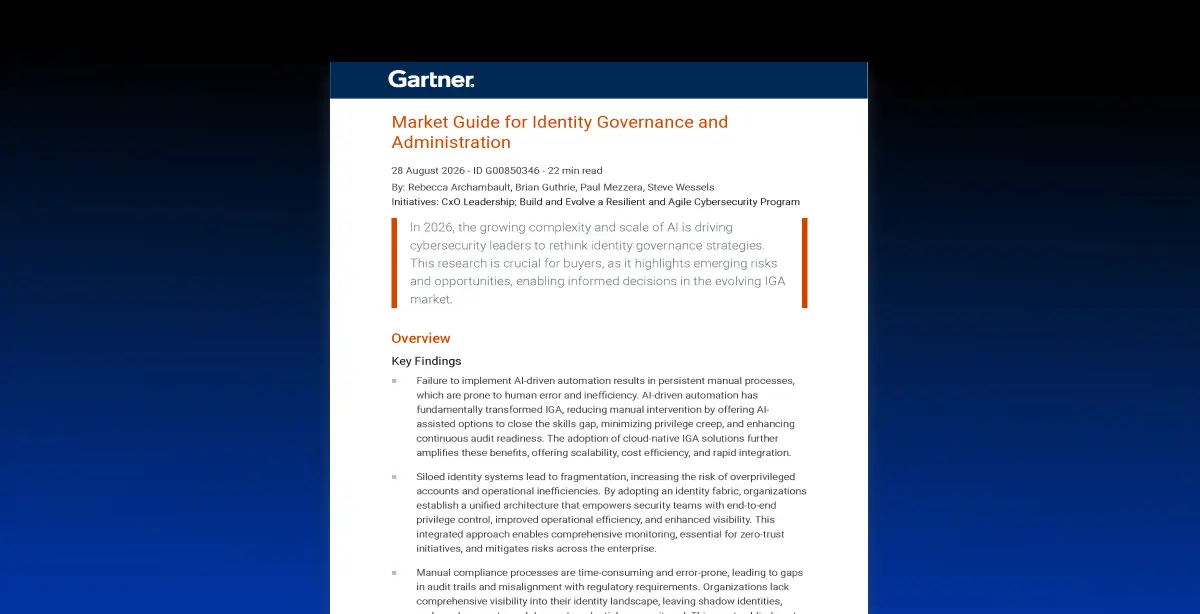 Informe de Gartner®: guía de mercado de IGA