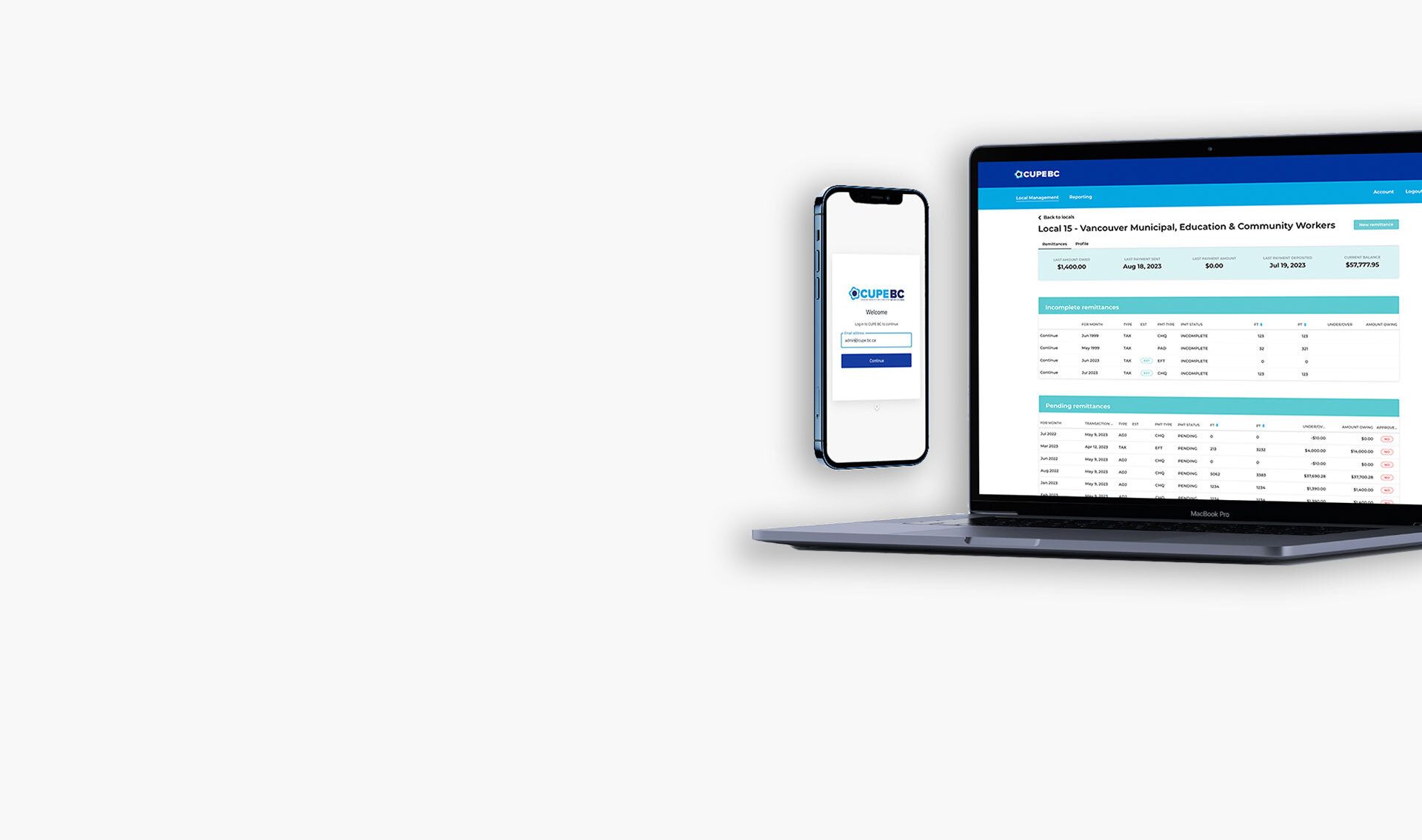 CUPE BC Union Dues Payment System