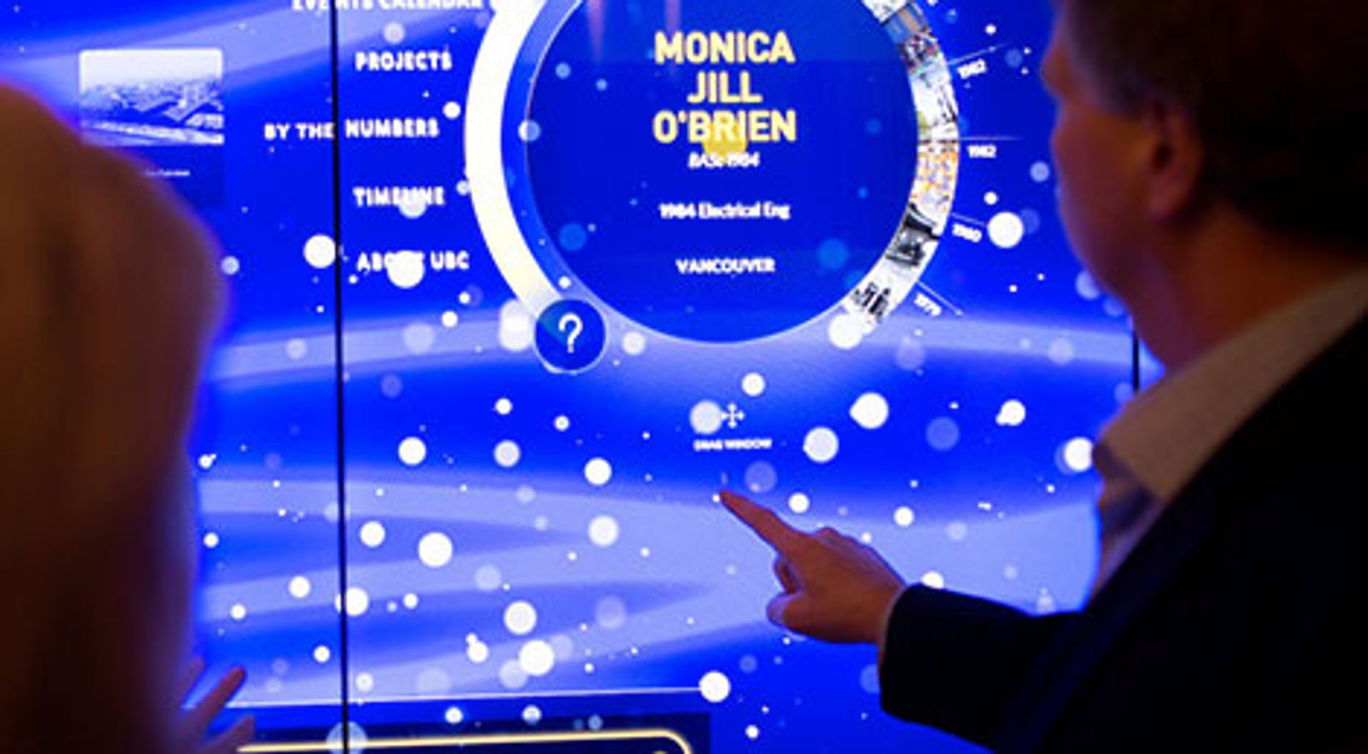 University of British Columbia Alumni Centre Interactive Wall