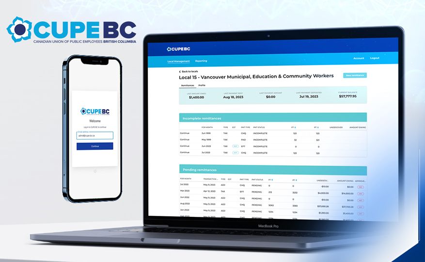 CUPE BC Union Dues Payment System