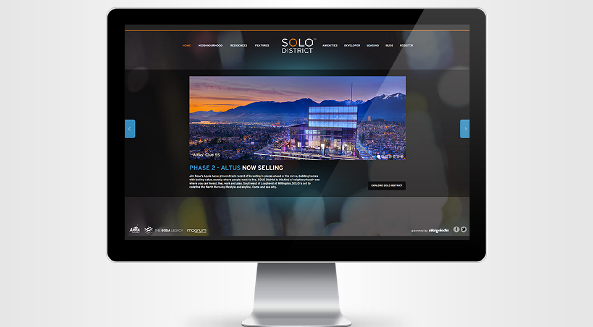 SOLO District Website and Intervista