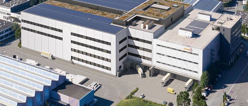 Aerial view of the Villmergen logistics center