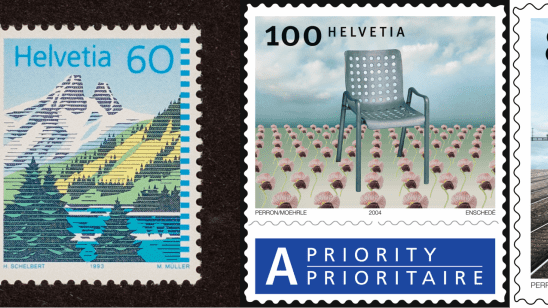 Vier Verschiedene A- und B-Post-Marken