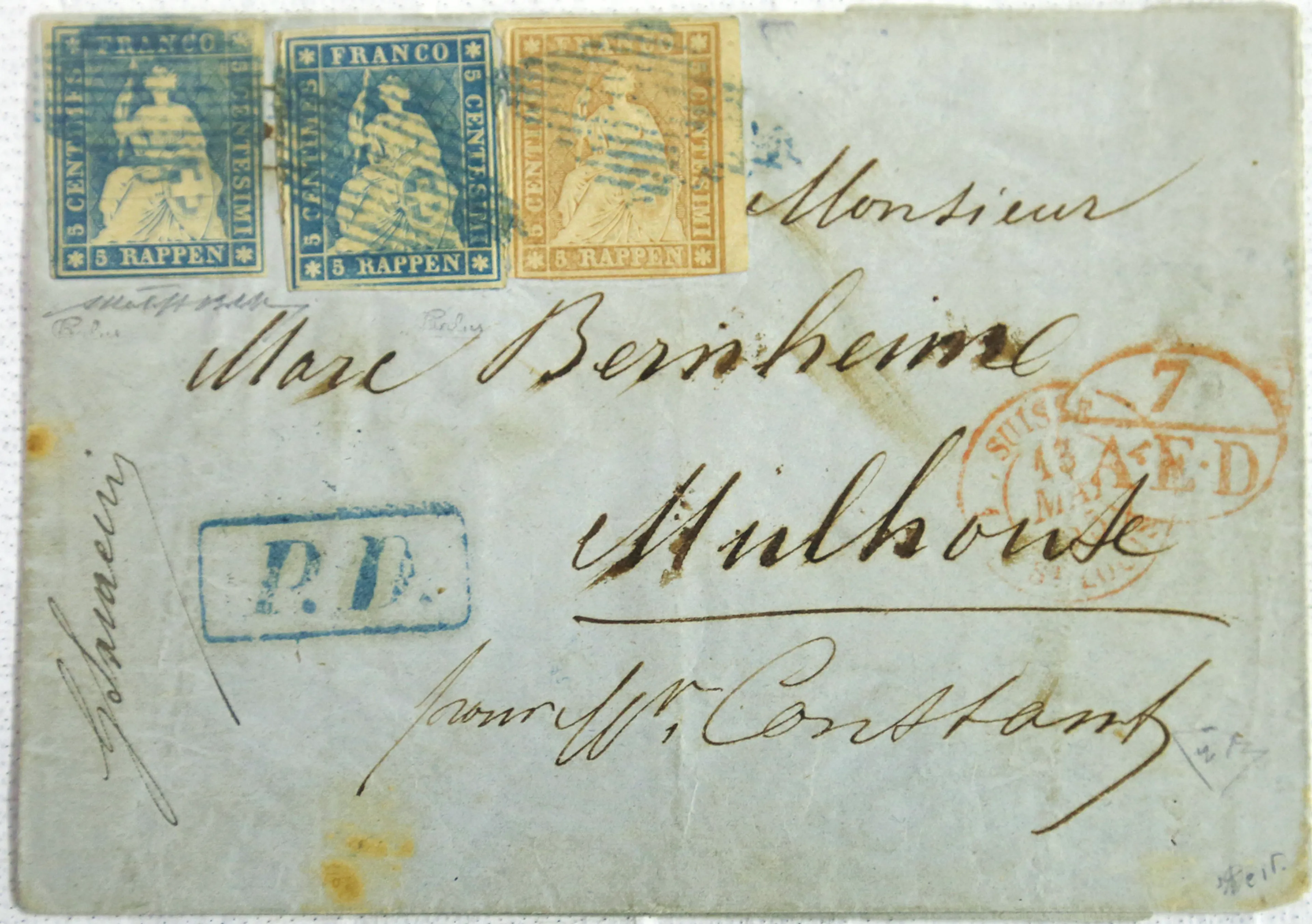 «Lettre Champion». Valeur: 800 000 francs.