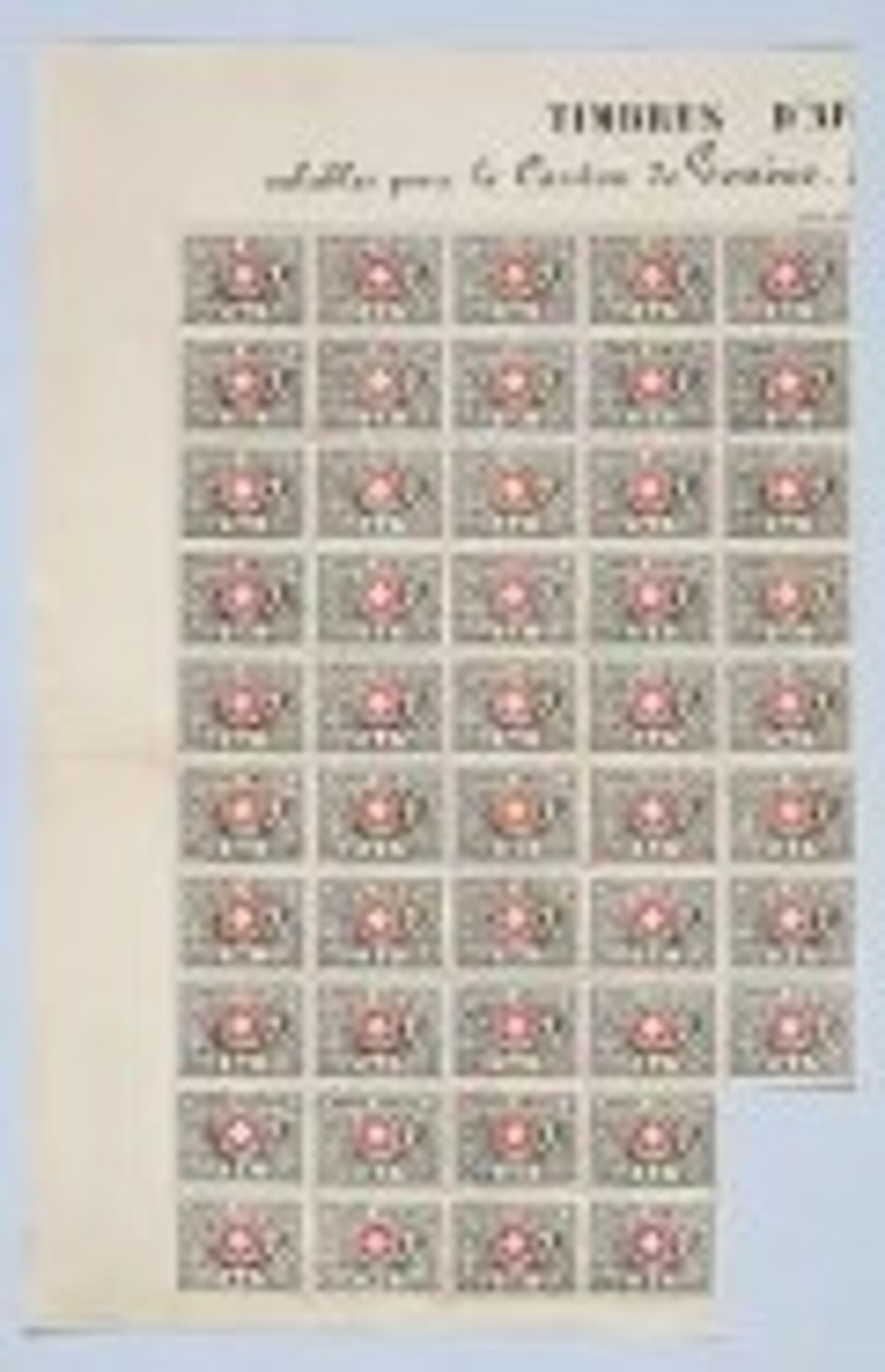 Bogenteil Waadt 5. Wert: 500’000 CHF Foto: Museum für Kommunikation.