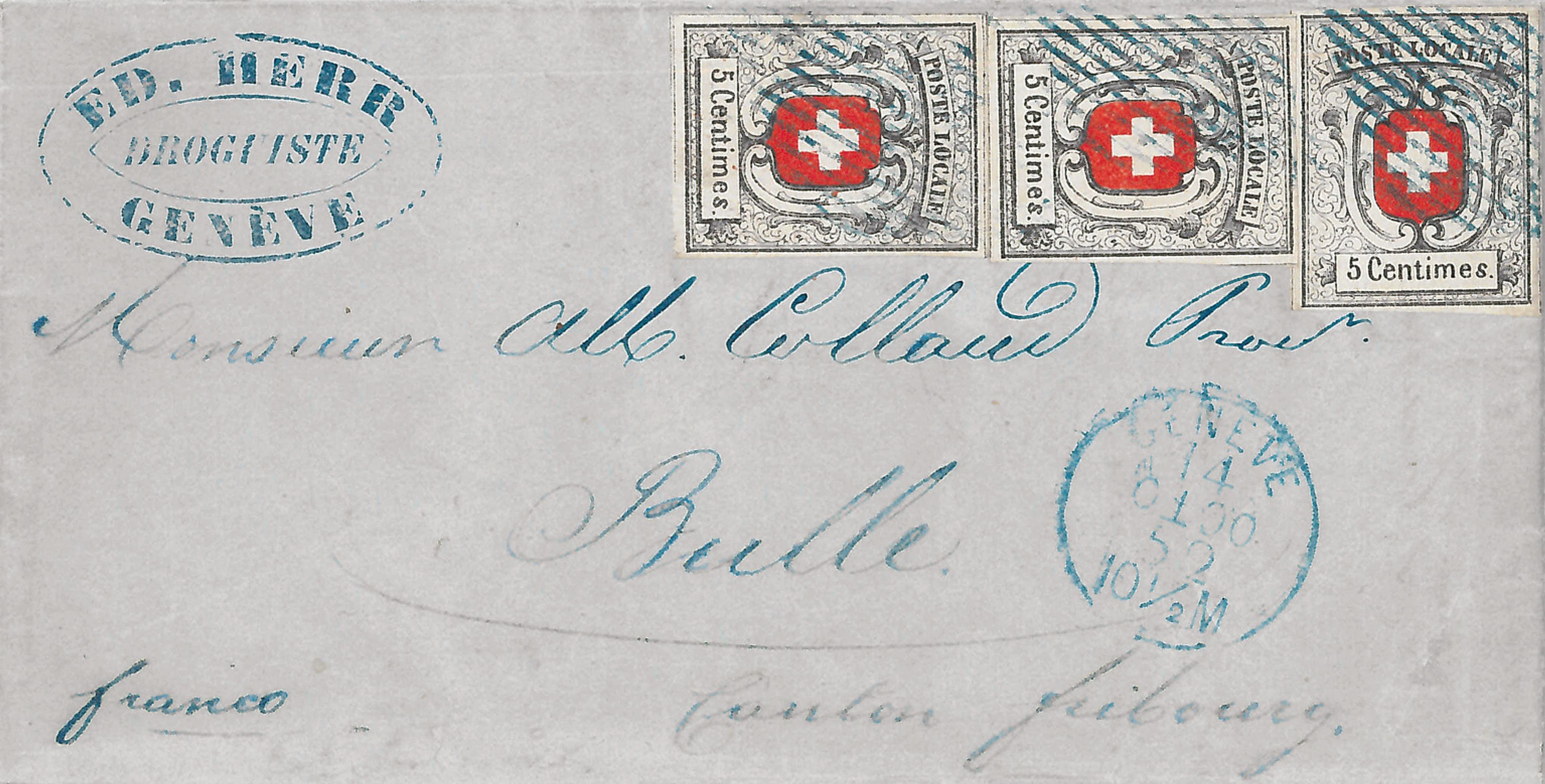 Lettre de 1852. Valeur: 400 000 francs. Joseph Hackmey
