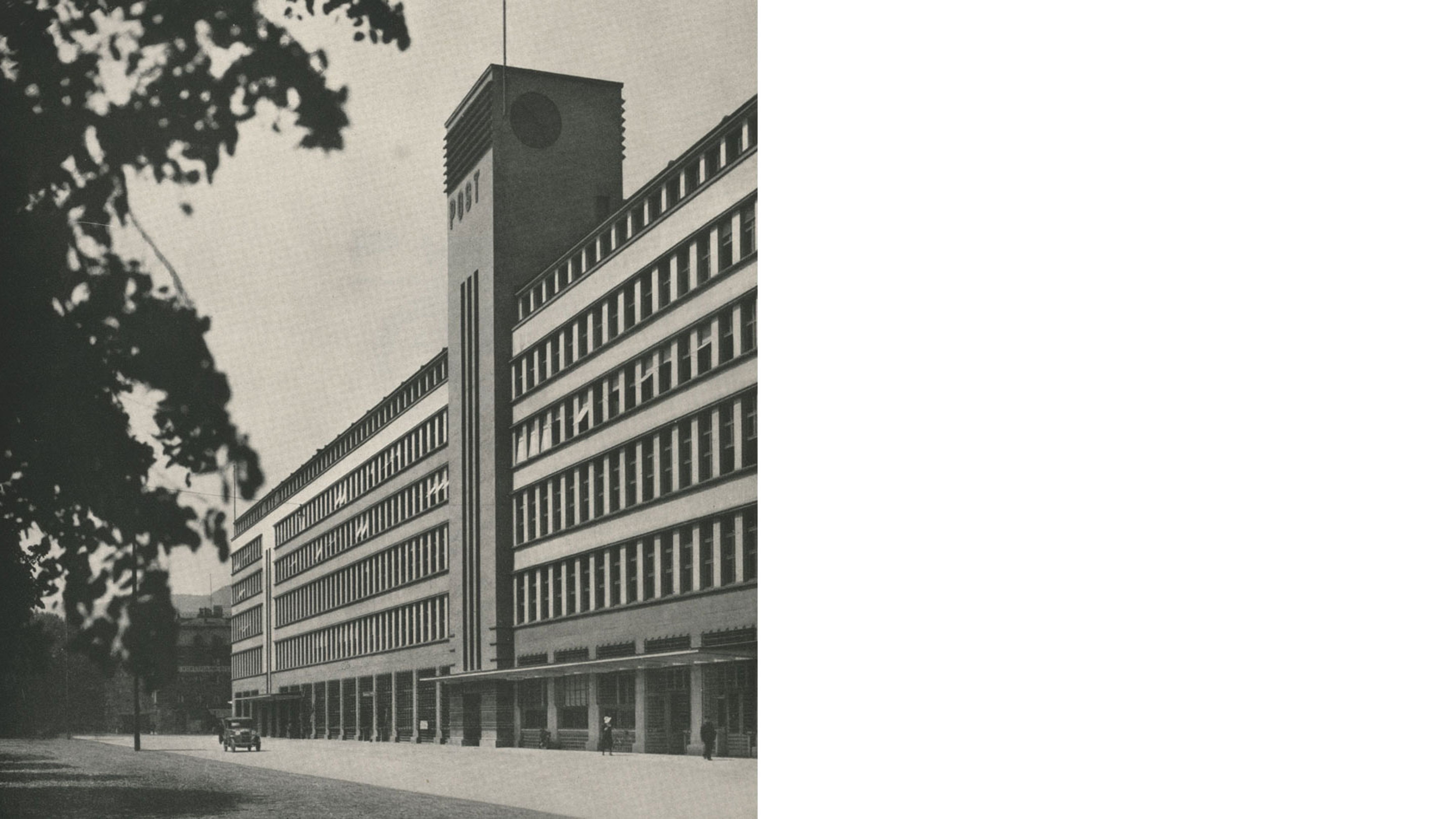 La Sihlpost, 1930. Source: Archives des PTT
