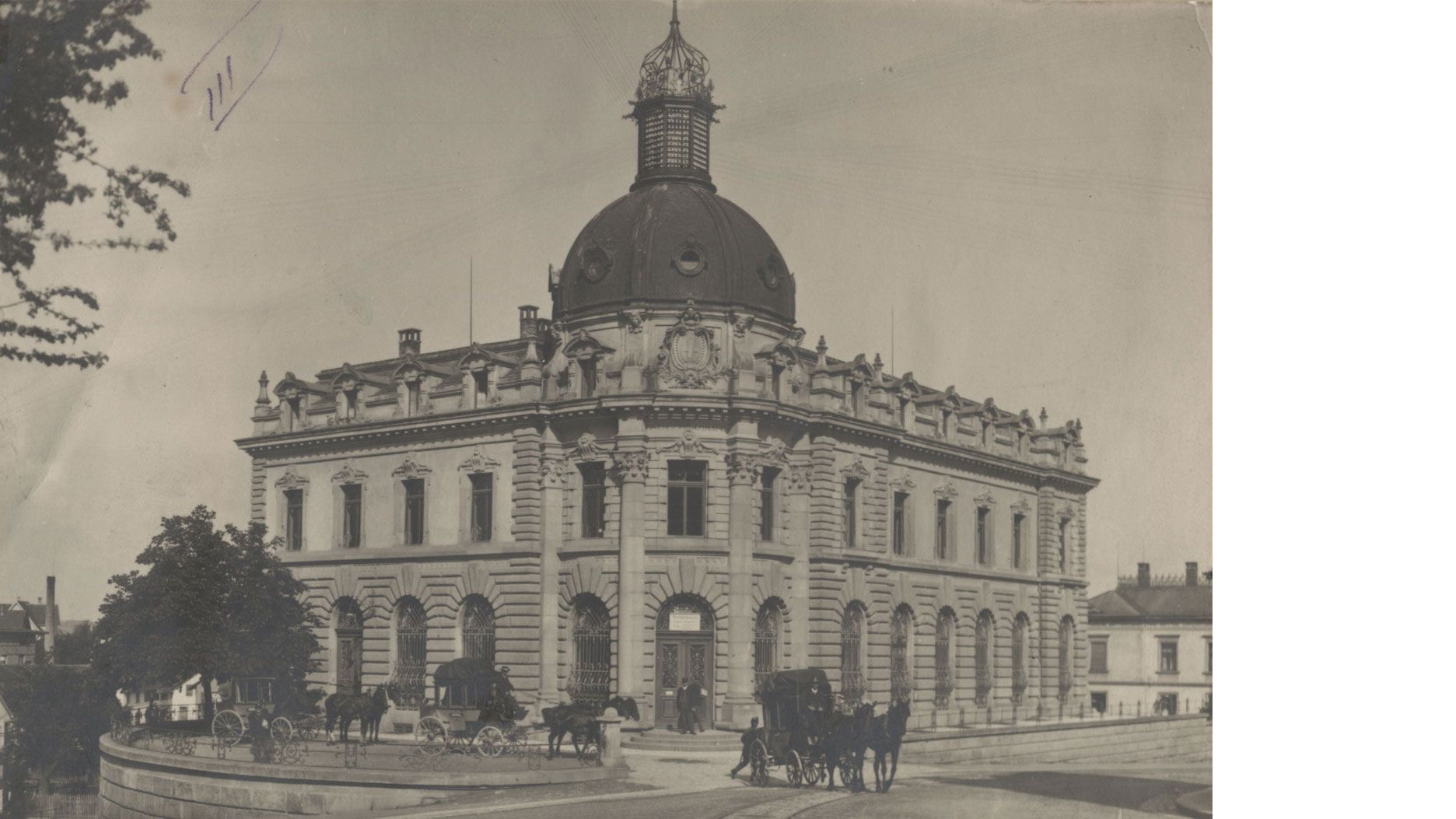Poste principale de Frauenfeld à partir de 1898. Source: Archives des PTT