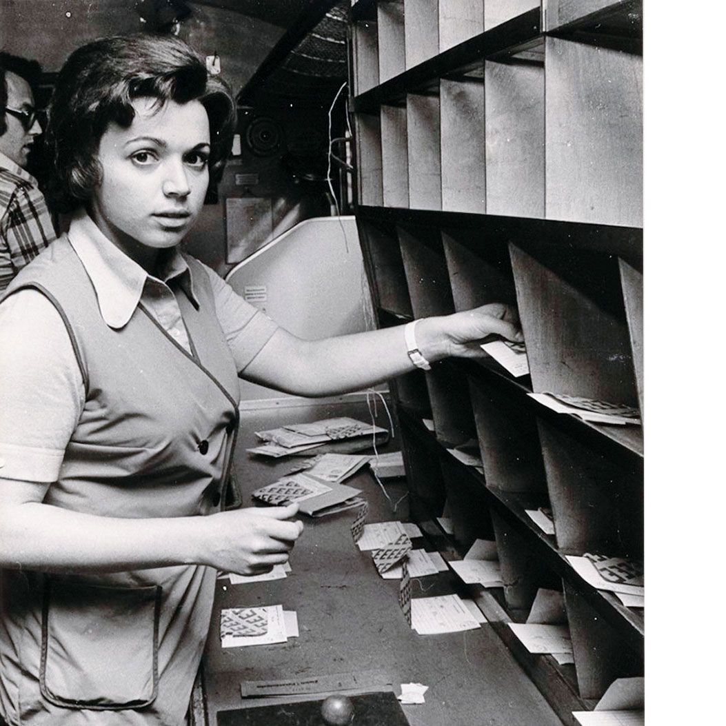 Anna Nater, la première femme du bureau ambulant. Source: musée de la communication