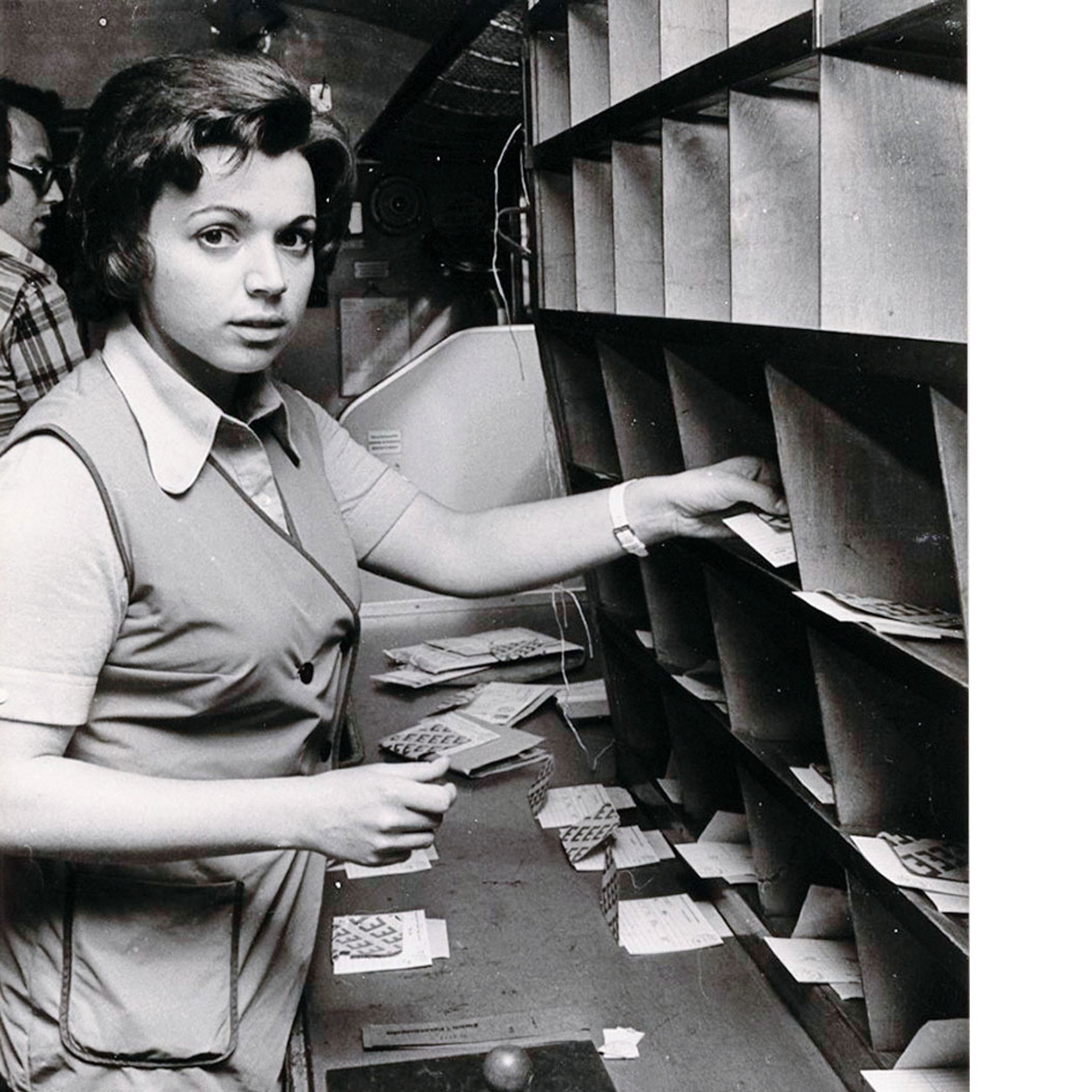 Anna Nater, la première femme du bureau ambulant. Source: musée de la communication
