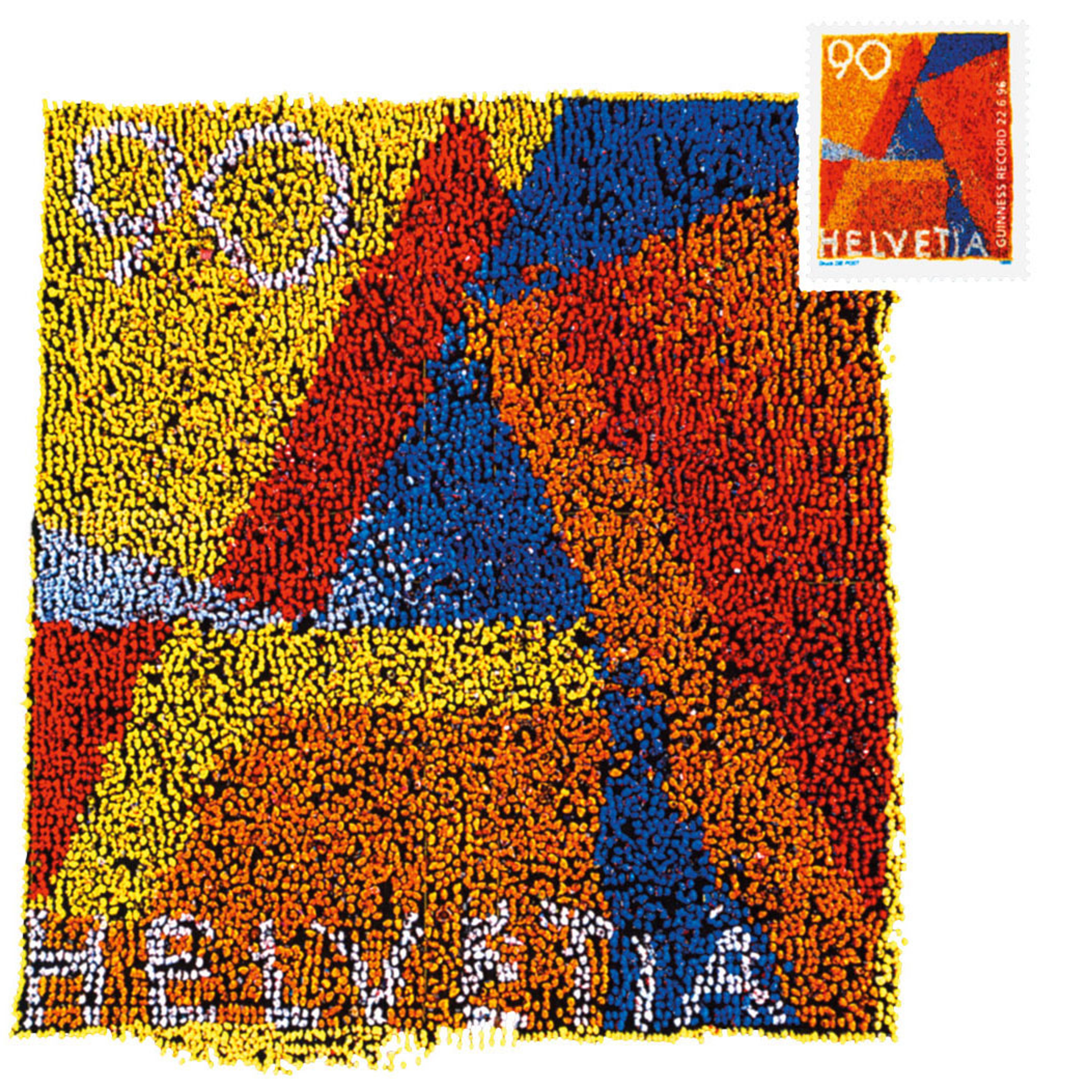 «Lebendige» Briefmarke mit A-Post-Sujet von 1996. Quelle: Museum für Kommunikation