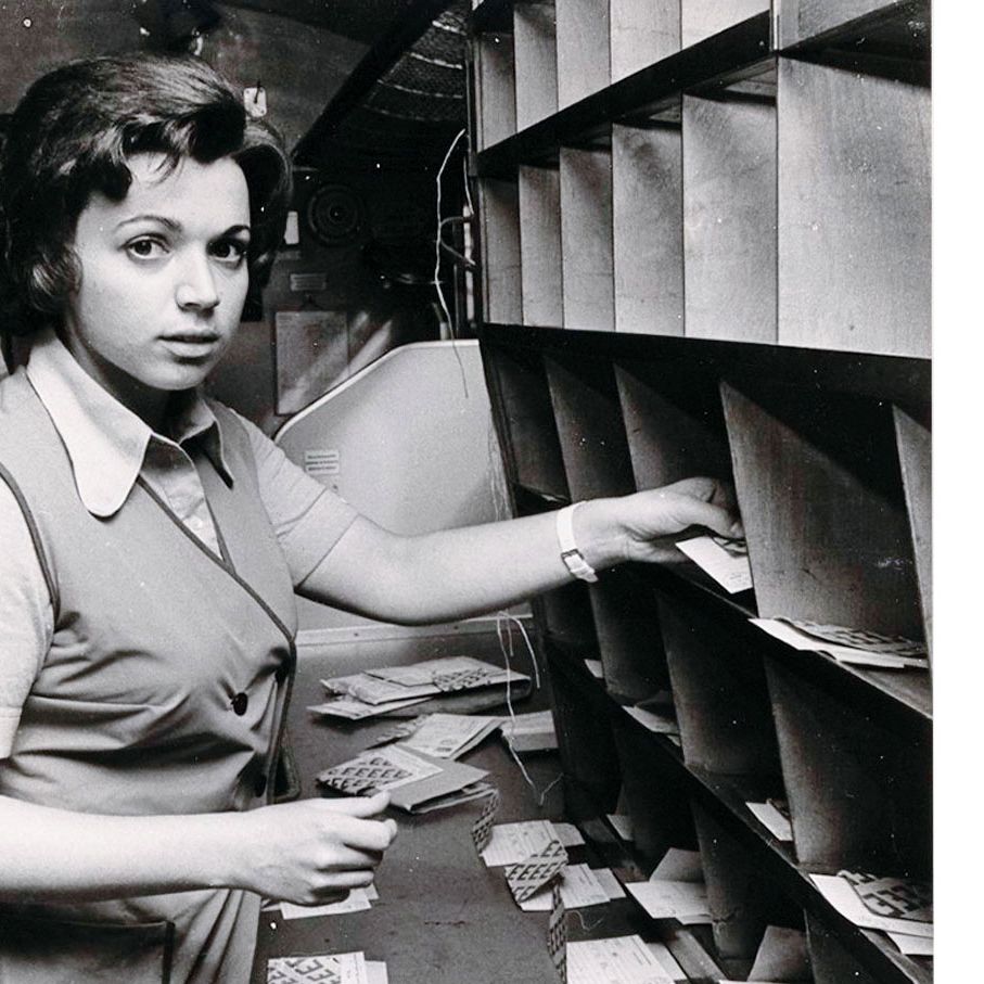 Anna Nater, la première femme du bureau ambulant. Source: musée de la communication