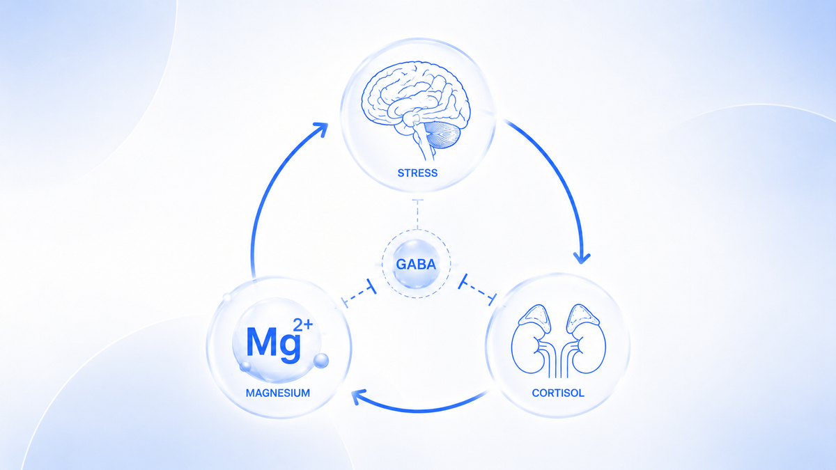 Cortisol, Magie và GABA: vòng lặp stress làm cạn vi chất trong cơ thể bạn
