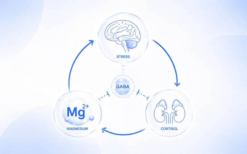 Cortisol, Magie và GABA: vòng lặp stress làm cạn vi chất trong cơ thể bạn
