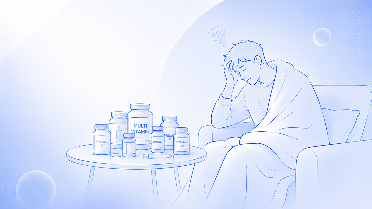 Tôi uống Vitamin C mỗi sáng mà vẫn cứ ốm — sự thật về hệ miễn dịch mà ít ai nói thẳng