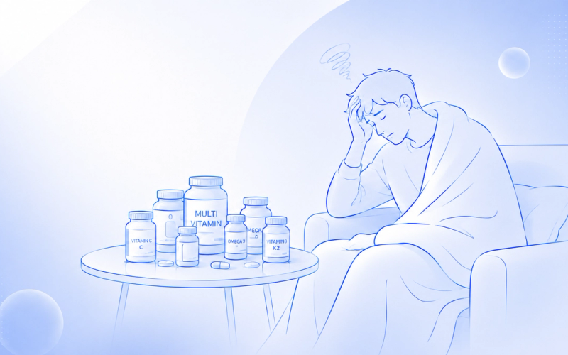 Tôi uống Vitamin C mỗi sáng mà vẫn cứ ốm — sự thật về hệ miễn dịch mà ít ai nói thẳng