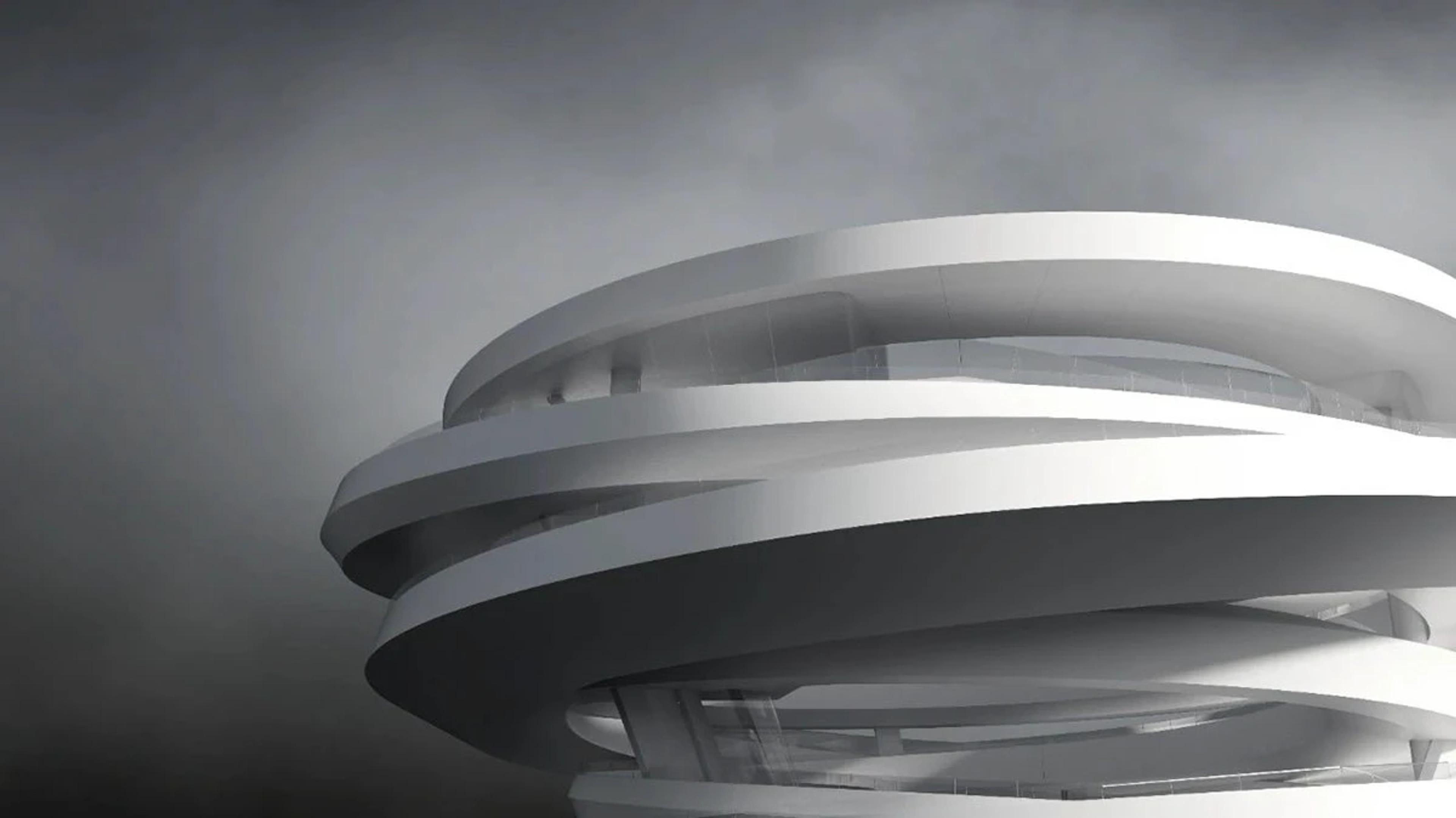 parametric design 参数化设计 景观塔 — Floating Forest Landscape Tower, Behance source module 9.