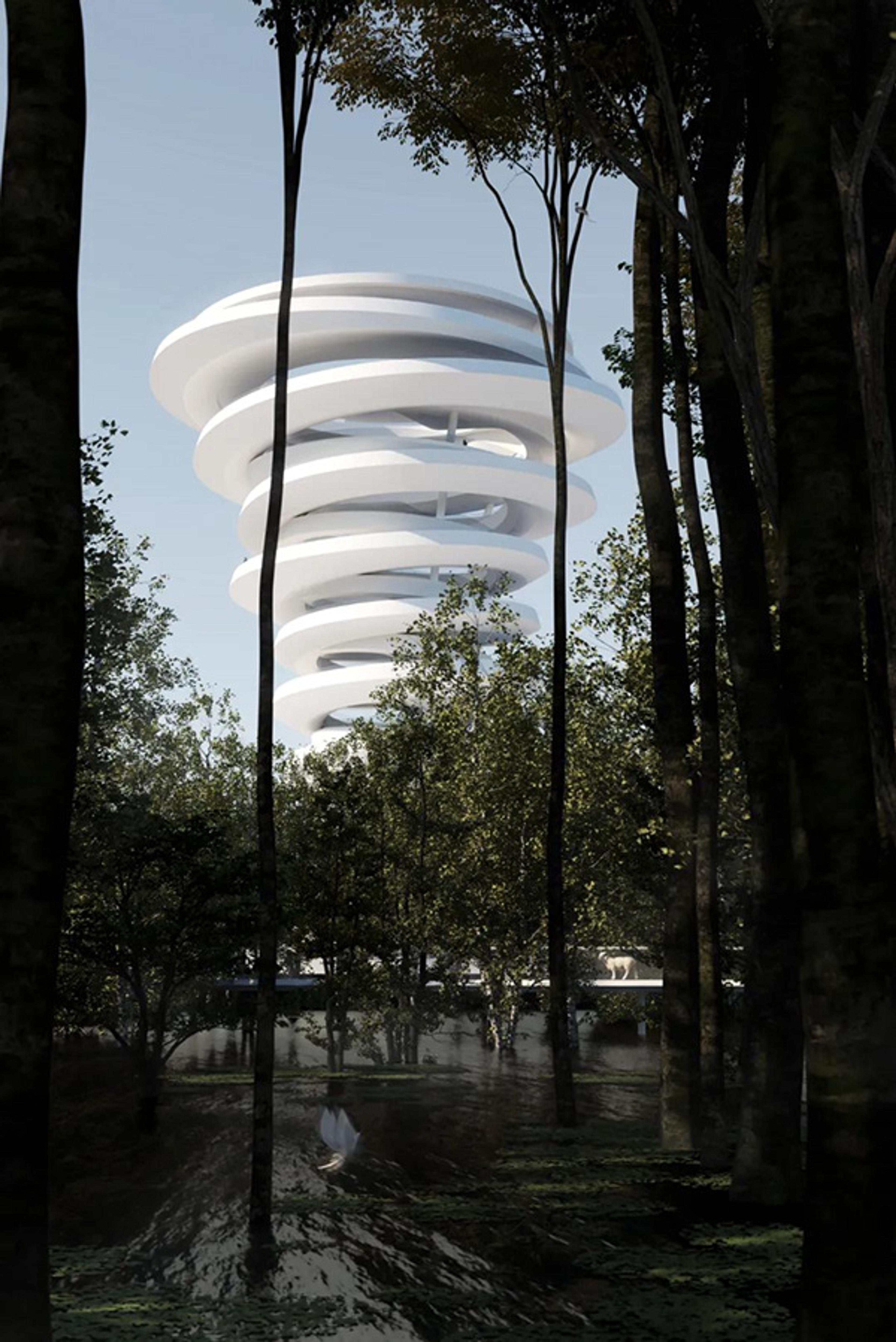 Floating Forest Landscape Tower — Floating Forest Landscape Tower, Behance source module 6.