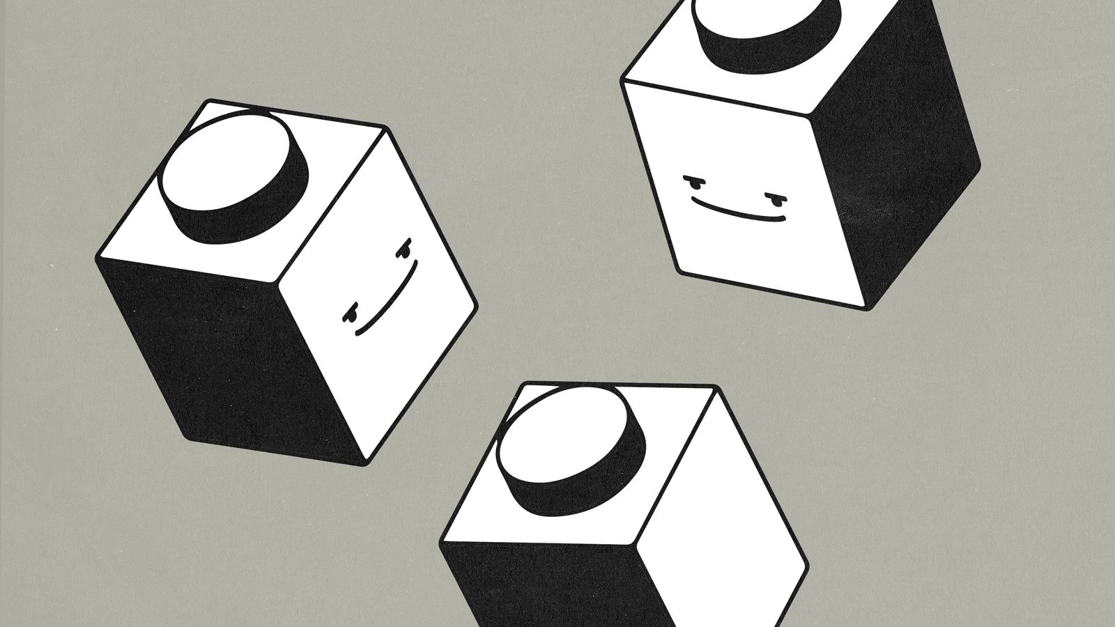 visual illustration of tlon's operating principles, smiling blocks