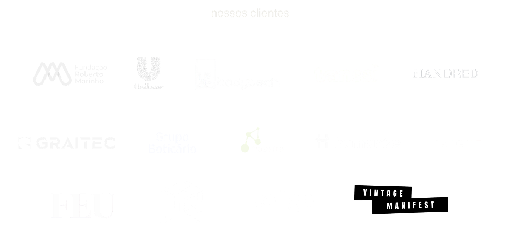Logos de clientes da Aimoré Filmes