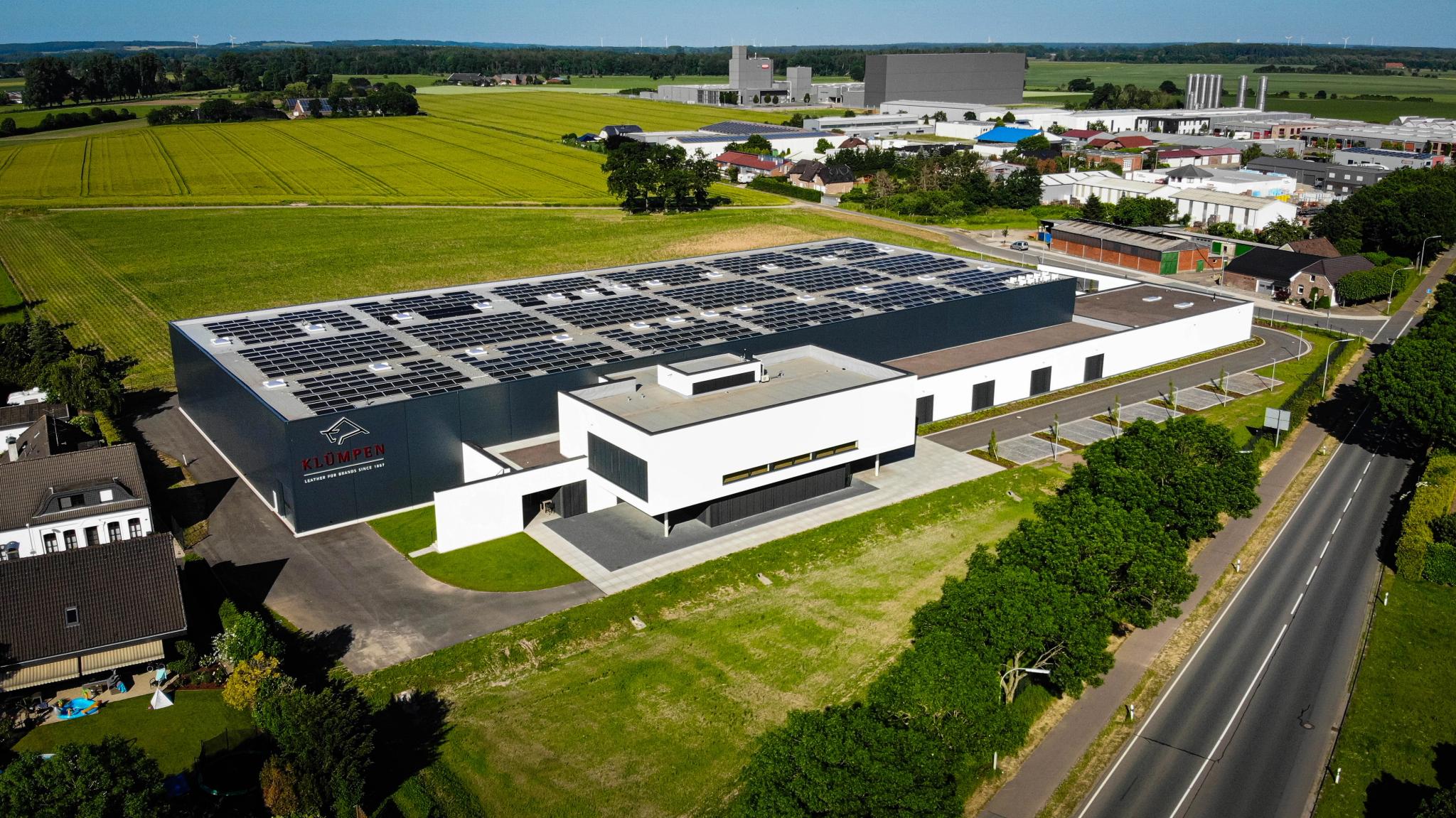 Klümpen Hauptzentrale Drohnenaufnahme