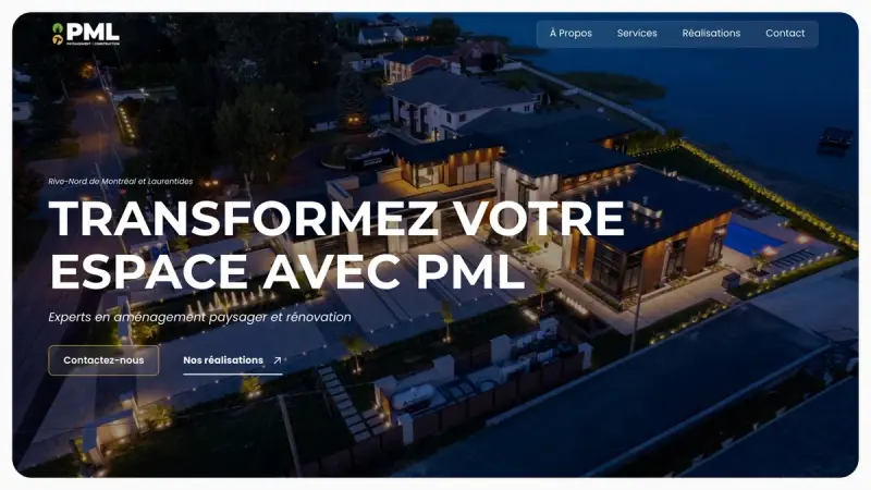 PML Inc., aménagement paysager