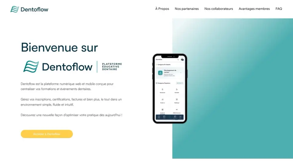 Dentoflow, plateforme de formation dentaire