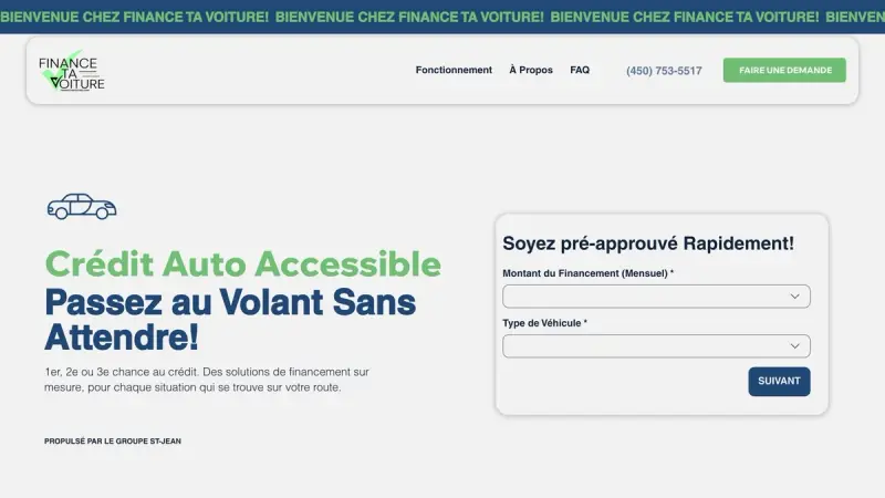 Finance ta Voiture, financement automobile