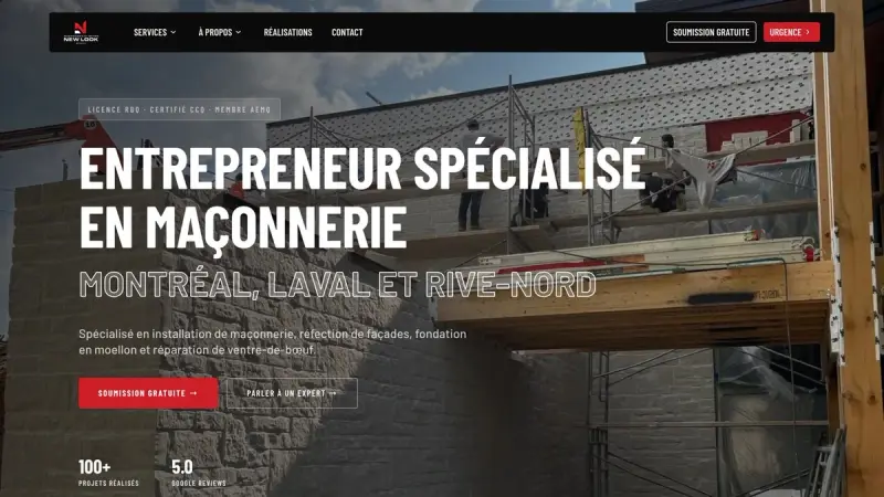 Maçonnerie & Béton New Look, maçonnerie